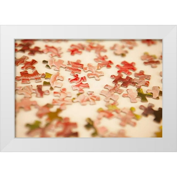 Millet, Karyn 24x17 White Modern Wood Framed Museum Art Print Titled - Puzzle III