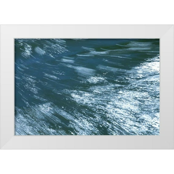 Millet, Karyn 24x17 White Modern Wood Framed Museum Art Print Titled - Rushing Water I