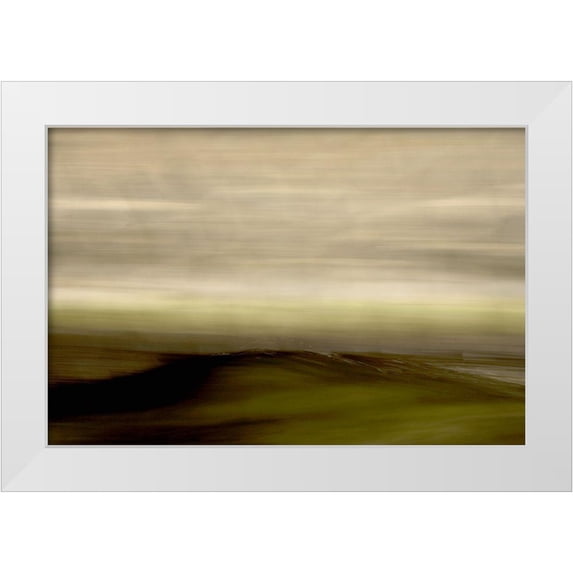 Millet, Karyn 24x17 White Modern Wood Framed Museum Art Print Titled - Streaked Horizon Recolored