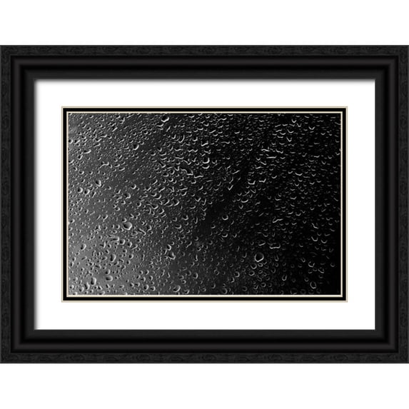 Millet, Karyn 32x23 Black Ornate Wood Framed with Double Matting Museum Art Print Titled - Rain Drops IV