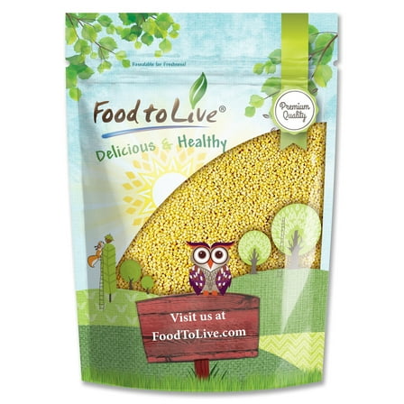Millet Seeds, 1 Pound — Kosher, Raw, Vegan, Sproutable — by Food to Live