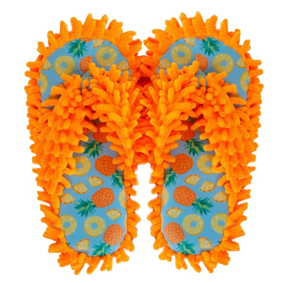 Millffy Cute fruit Slipper for Kids Boys Teens Spa Flip-Flop Slippers for Women, Girls' Fuzzy House Shoes (4-6 US Women, Pineapple)