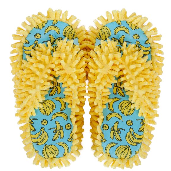 Millffy Cute fruit Slipper for Kids Boys Teens Spa Flip-Flop Slippers for Women, Girls' Fuzzy House Shoes (7-9 US Women, Banana)