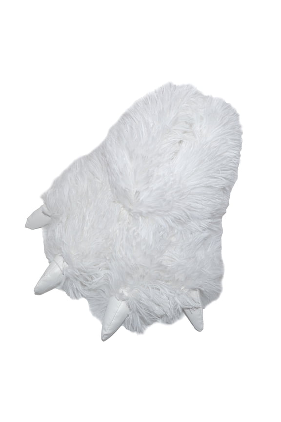 Funny Slippers Grizzly Bear Stuffed Animal Furry Claw Paw Slippers Toddlers, Kids & Adults Costume Footwear (Small - (Little Kids), Snow Monster)