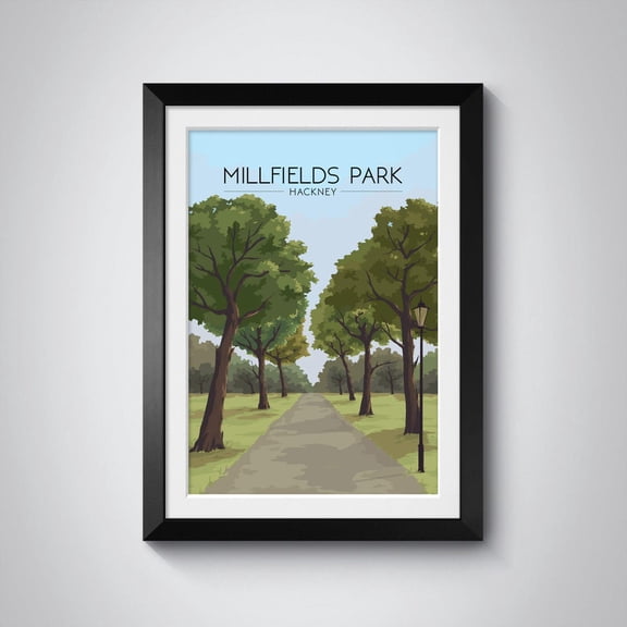Millfields Park Hackney East London River Lea Nature Decor Unframed Paper Print