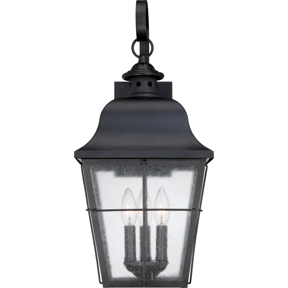 Mystic Black Copper Outdoor Dimmable Lantern Sconce