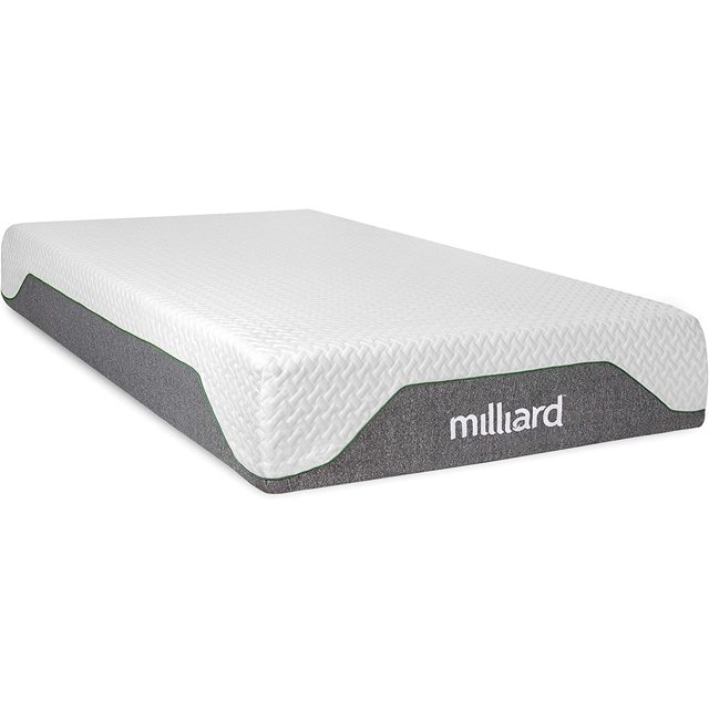 Milliard 10 inch Firm Memory Foam Mattress, BedinaBox/Pressure Relieving, Classic (Full