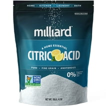 Milliard 100% Pure Food Grade Citric Acid - Non-GMO 10lb, Lemon Flavored
