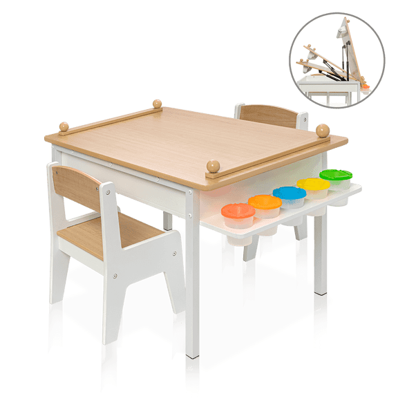 Milliard 2-in-1 Kids Convertible Art Table to Easel