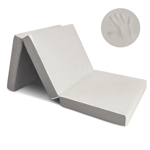 Milliard 4 Inch Tri-fold Foam Mattress, Cot