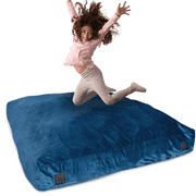 Milliard Crash Pad,  Soft Sensory Pad with Foam Blocks for Kids and Adults with Washable Cover (5 x 5ft) Blue
