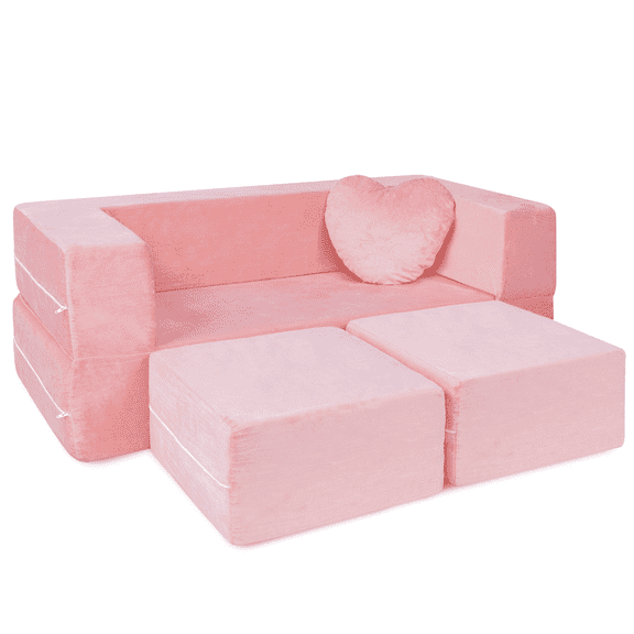 Milliard Kids Couch - Modular Kids Sofa for Toddler and Baby (Pink)