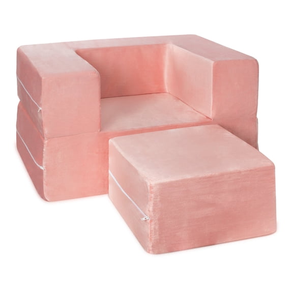 Milliard Kids Modular Single Sofa Chair Couch, Pink