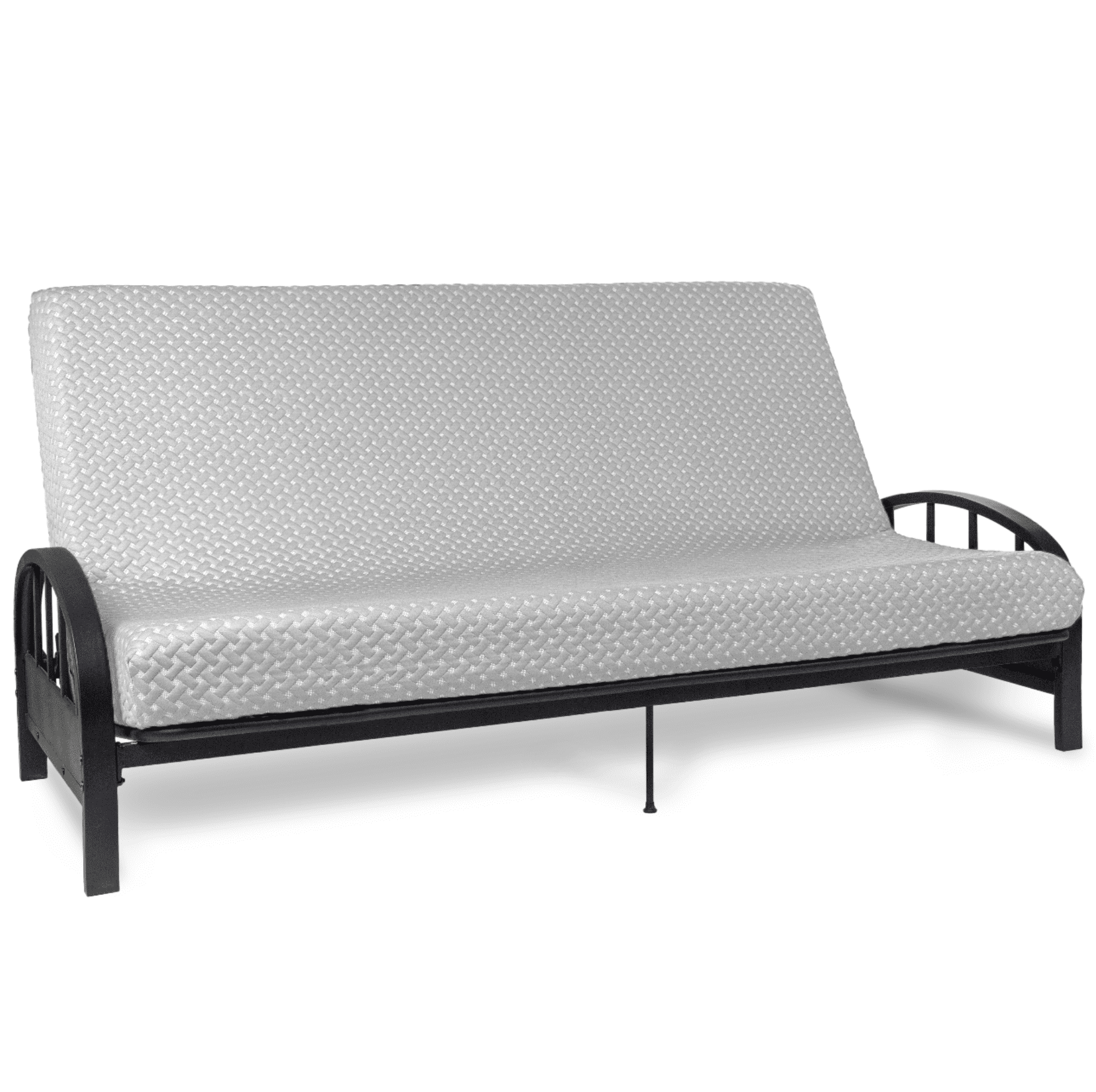 Full Size Light Gray Memory Foam Futon Mattress