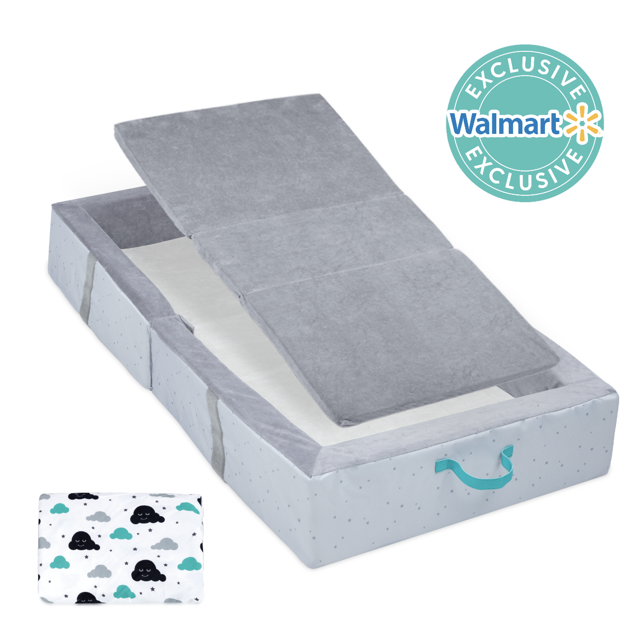 Milliard Portable Toddler Travel Bed Nap Mat + Washable Fitted Sheet
