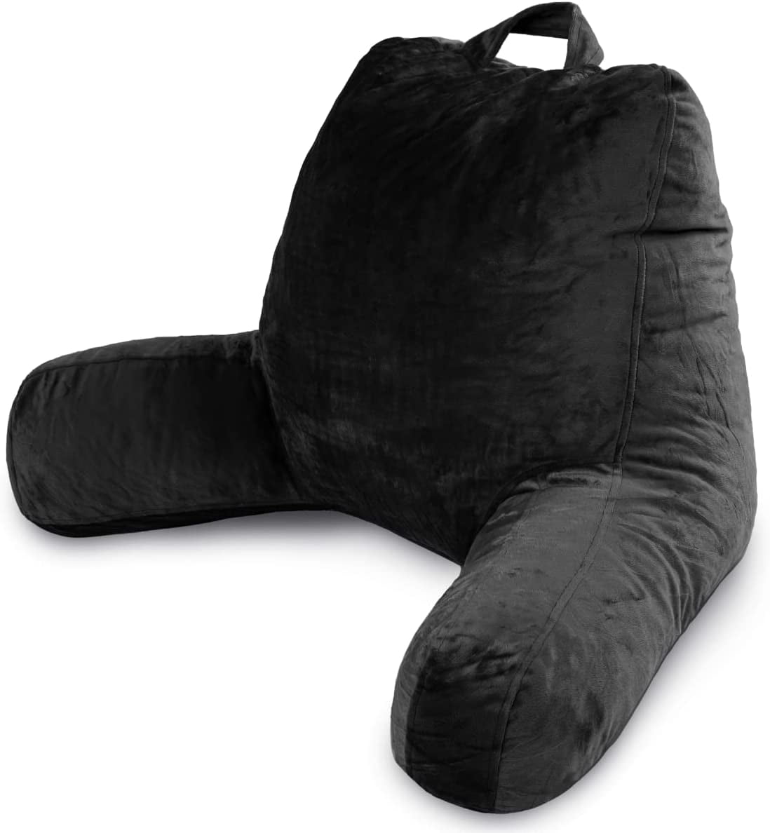 Milliard Reading Pillow with Shredded Memory Foam Large Adult Backrest with Arms Back Support