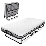 Milliard Twin Steel Folding Bed with Luxurious Memory Foam