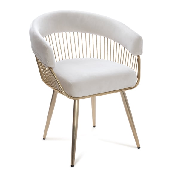 Milliard Wire Frame Dining Chair, Ivory