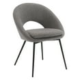 thumbnail image 1 of Millie Accent /Dinning Chair in Charcoal Fabric and Black Legs, 1 of 7
