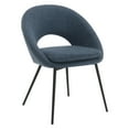 thumbnail image 1 of Millie Accent /Dinning Chair in Navy Fabric and Black Legs, 1 of 7