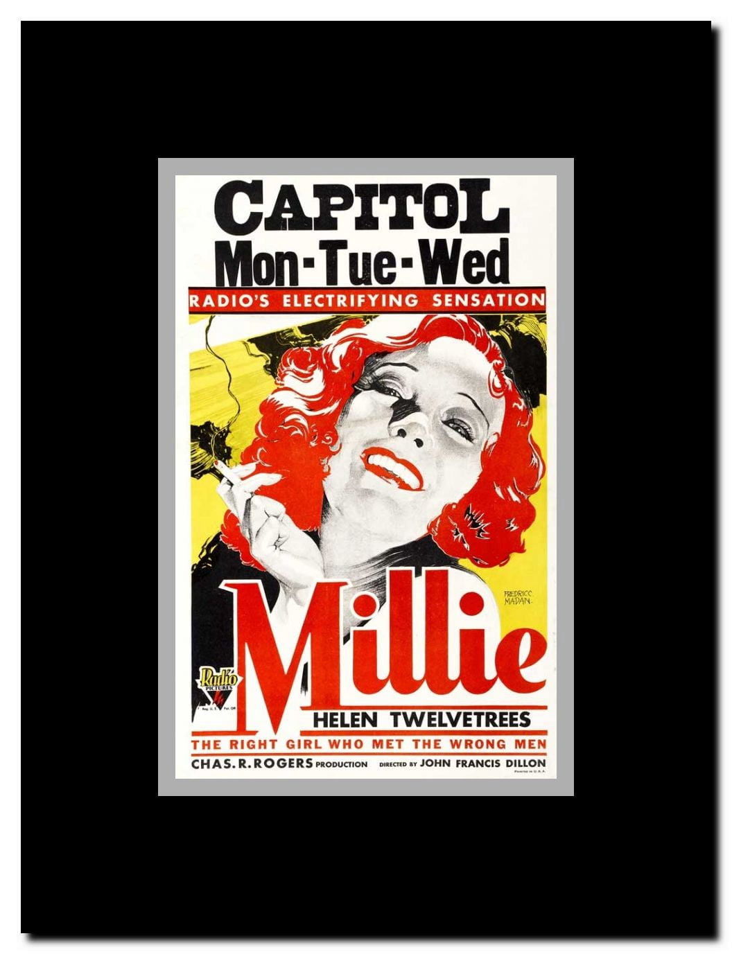 Millie Framed Movie Poster