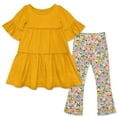 thumbnail image 1 of Millie Loves Lily Girls Marigold Tiered Dress and Legging Set,Big Girls,Size 10, 1 of 5