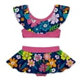 thumbnail image 1 of Millie Loves Lily Girls Navy Adele Floral 2-PC Ruffle Swimsuit,Big Girls,Size 6,2-PCS,UPF 50+, 1 of 6