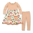 thumbnail image 1 of Millie Loves Lily Girls Orange Woodland Owl 2 Pocket Dress & Legging Set size ( 4-12), 1 of 5