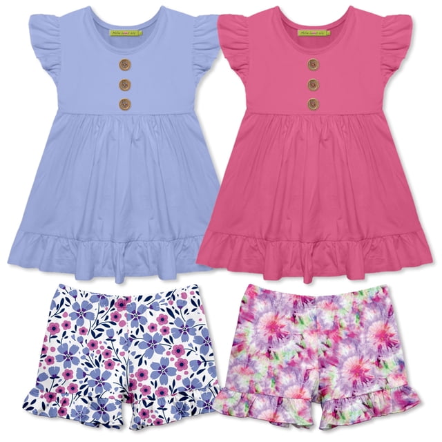 Peri Floral Short Set