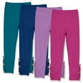 thumbnail image 1 of Millie Loves Lily Girls Solid Ruffle Legging Set with Button Accent, Big Girls, Size 12, 4PCS), 1 of 3