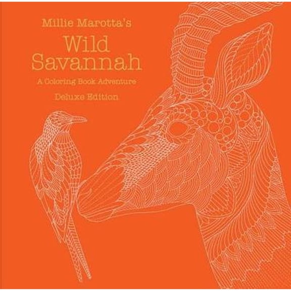 Pre-Owned Millie Marotta's Wild Savannah: A Coloring Book Adventure (Millie Marotta Adult Coloring Book) Paperback