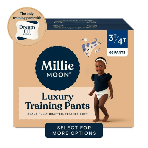 Millie Moon Luxury Training Pants, Size 3T-4T, 66 Count (Select for More Options)