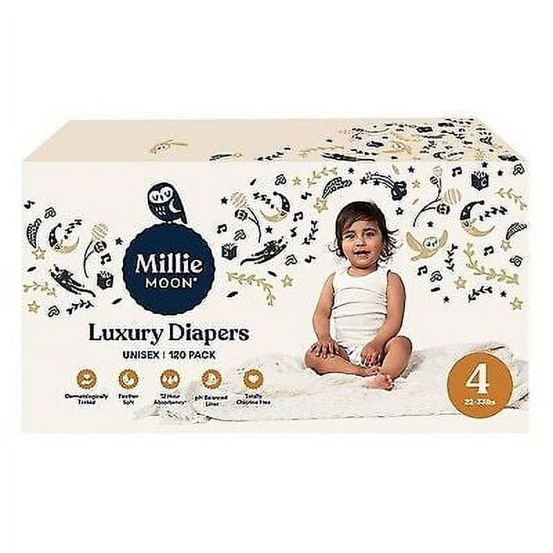 Millie Moon Lux Disposable Diapers Size 4 120ct