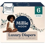 Millie~Moon Luxury Diapers ~ (6 Size ~ Count~ 54)