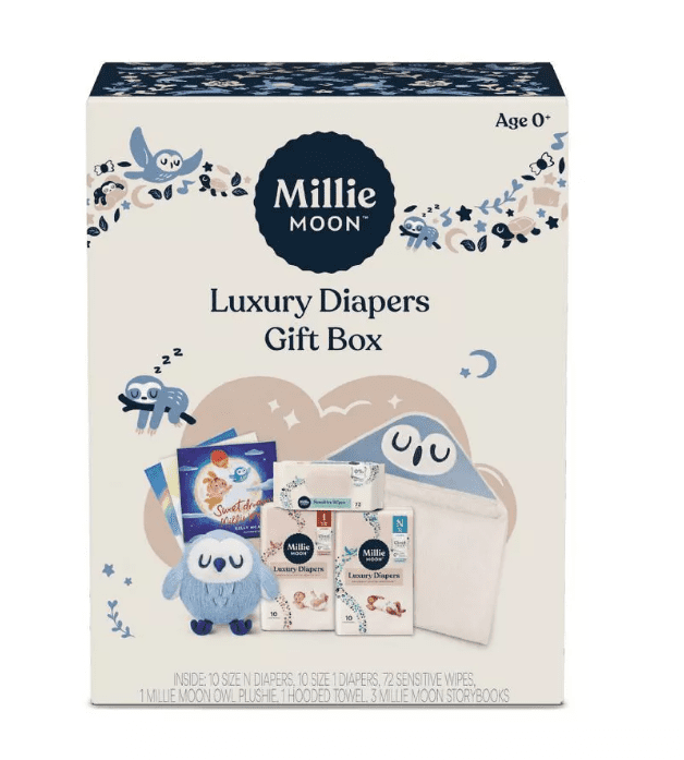 Millie Moon Luxury Disposable Diapers Gift Set - 20pk
