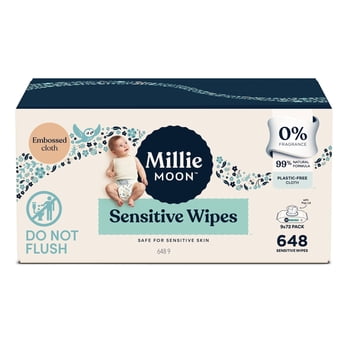 Millie Moon Sensitive Wipes, 648 Count (Select for More Options)