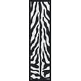 thumbnail image 1 of Milliken Black & White Area Rug Zebra Glam Black Ink Zebra Skin 2' 1" x 7' 8" Rectangle, 1 of 1