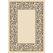 Milliken Blue Bordered Area Rug Latin Rose Opal Lapis - Aprx 7 8 x 10 9