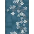 thumbnail image 1 of Milliken Blue Geometric Area Rug Snowfall Arctic Blue - Aprx 3' 10" x 5' 4", 1 of 2