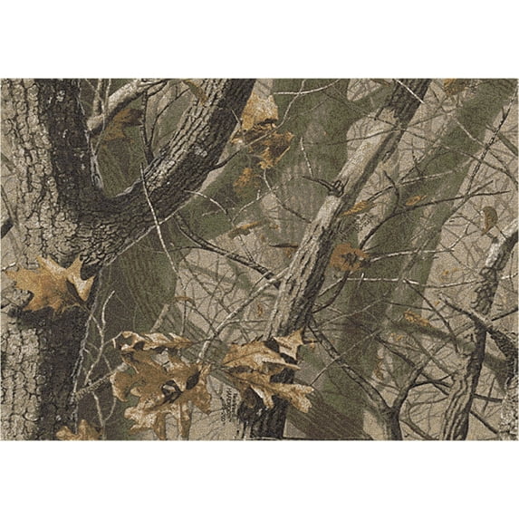 Milliken Brown Nature Print Area Rug 20200 Hardwoods - Aprx 3' 10" x 5' 4"