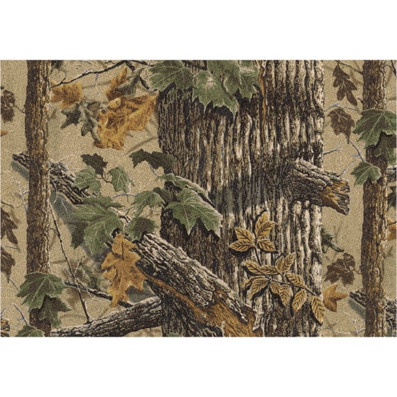 Milliken Brown Nature Print Bark Area Rug Extra Brown - Aprx 5' 4" x 7' 8"