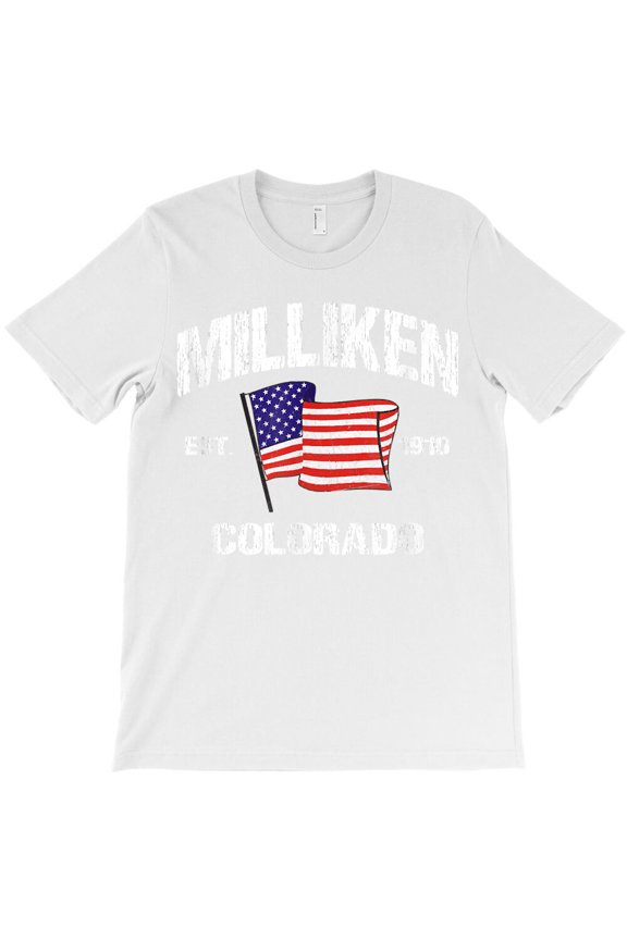Milliken Colorado CO USA Stars & Stripes Vintage Style, Hometown G20397 Unisex T-Shirt, Up to Size 5XL