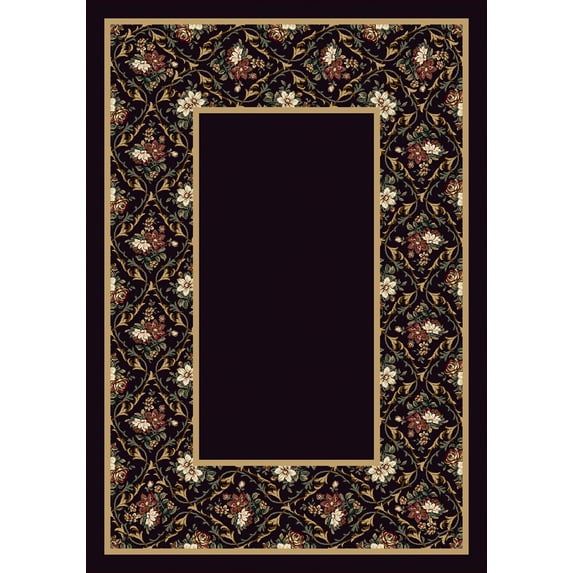 Milliken Design Center Area Rug BOUQUET LACE ONYX Bouquet Lace Onyx 5' 4" x 7' 8" Rectangle