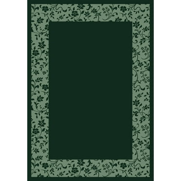 Milliken Design Center Area Rug BROCADE EMERALD Brocade Emerald Negative Solid 2' 4" x 23' 2" Runner