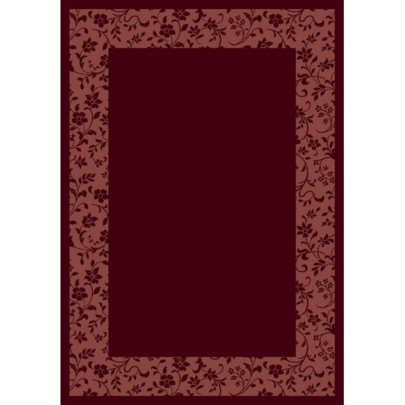Milliken Design Center Area Rug BROCADE GARNET Brocade Garnet Vines Negative 2' 4" x 23' 2" Runner