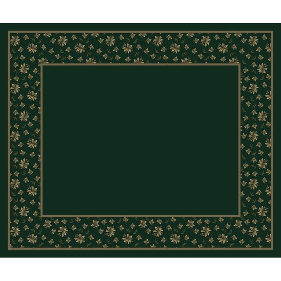 Milliken Design Center Area Rug ERIN EMERALD II Erin Emerald Ii Bordered Stems 2' 4" x 23' 2" Runner