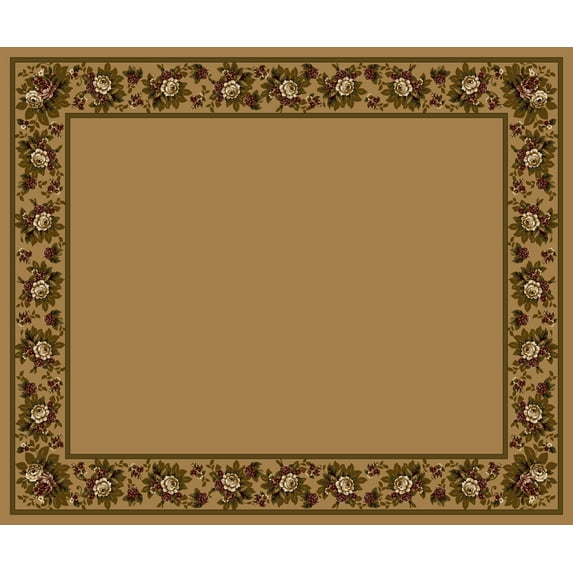 Milliken Design Center Area Rug FLORAL LACE MAIZE II Floral Lace Maize Ii 7' 7" x 7' 7" Round