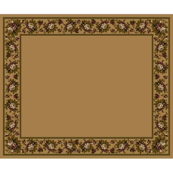 Milliken Design Center Area Rug FLORAL LACE MAIZE II Floral Lace Maize Ii 7' 7" x 7' 7" Round