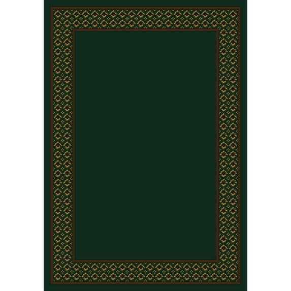 Milliken Design Center Area Rug FOULARD EMERALD Foulard Emerald Bulbs Buds 10' 9" x 13' 2" Rectangle