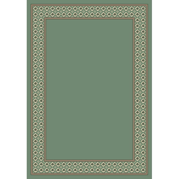 Milliken Design Center Area Rug FOULARD PERIDOT Foulard Peridot Dots Bulbs 7' 7" x 7' 7" Round
